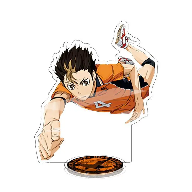 Voleibol Juvenil Anime Figura Stands Modelo Haikyuu Personagem Hinata Shoyo  Acrílico Dupla Face Sinal De Pé Ornamentos De Mesa - Chaveiros - AliExpress