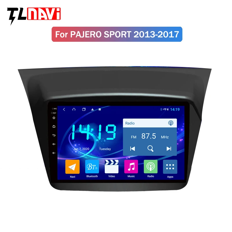 Автомобильный dvd плеер IPS 4G + 64G Android 9 gps навигация для Mitsubishi Pajero montero sport 2013 2017