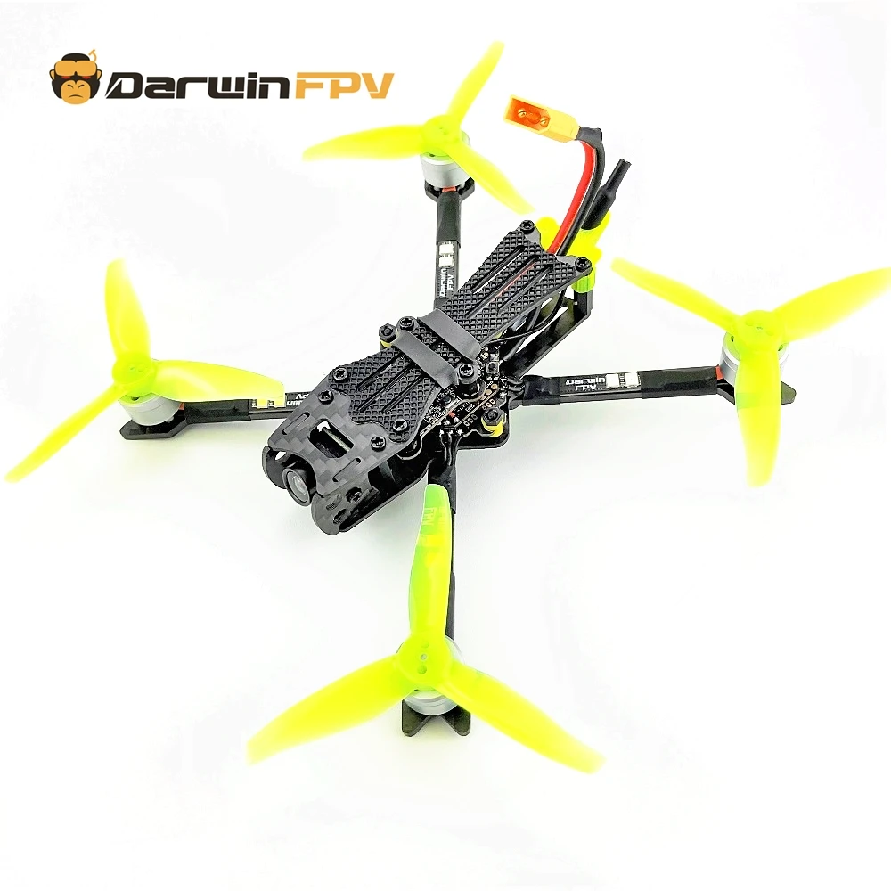 Дрон-Квадрокоптер DarwinFPV Baby Ape FPV 142 мм 3 дюйма F4 OSD 15A AIO blheli _ s Dshot600 40CH 200 мВт 700TVL |