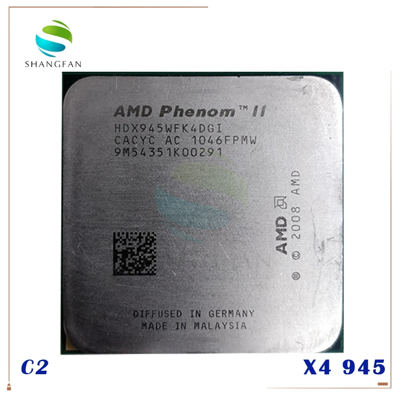 AMD Phenom X4 945 четырехъядерный процессор для настольных ПК разъем AM3 HDX945WFK4DGI|socket am3|phenom