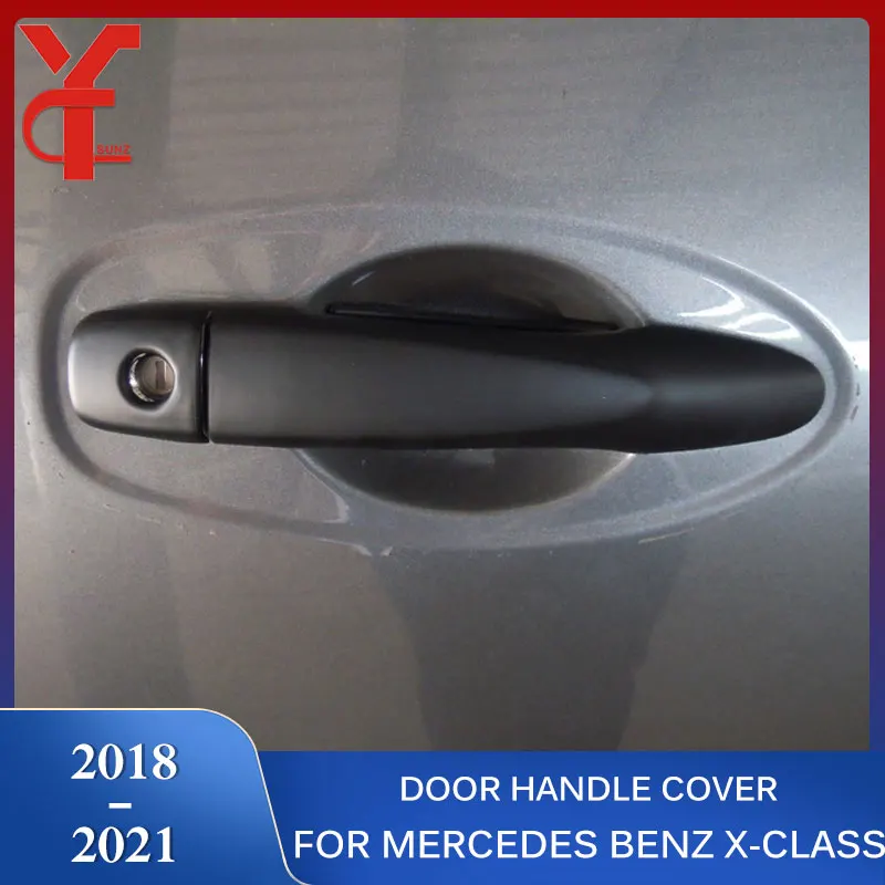 ABS Door Handle Cover Exterior Parts Accessories For Mercedes Benz X-class 2018 2019 2020 2021