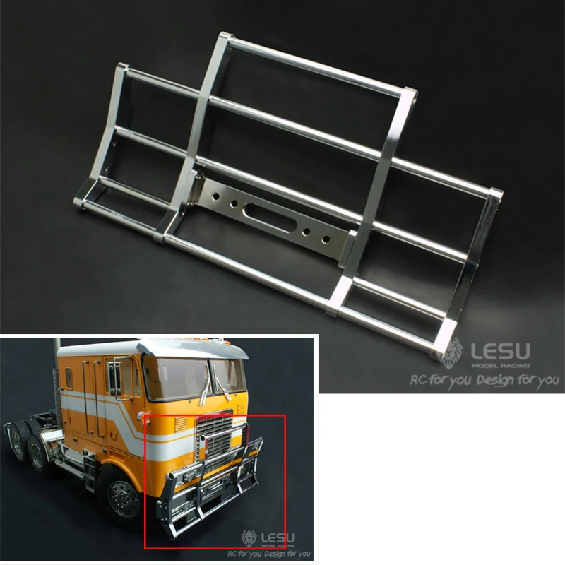 LESU металлический передний бампер для Tamiya Globe Line King Haule 1/14 трактор грузовик