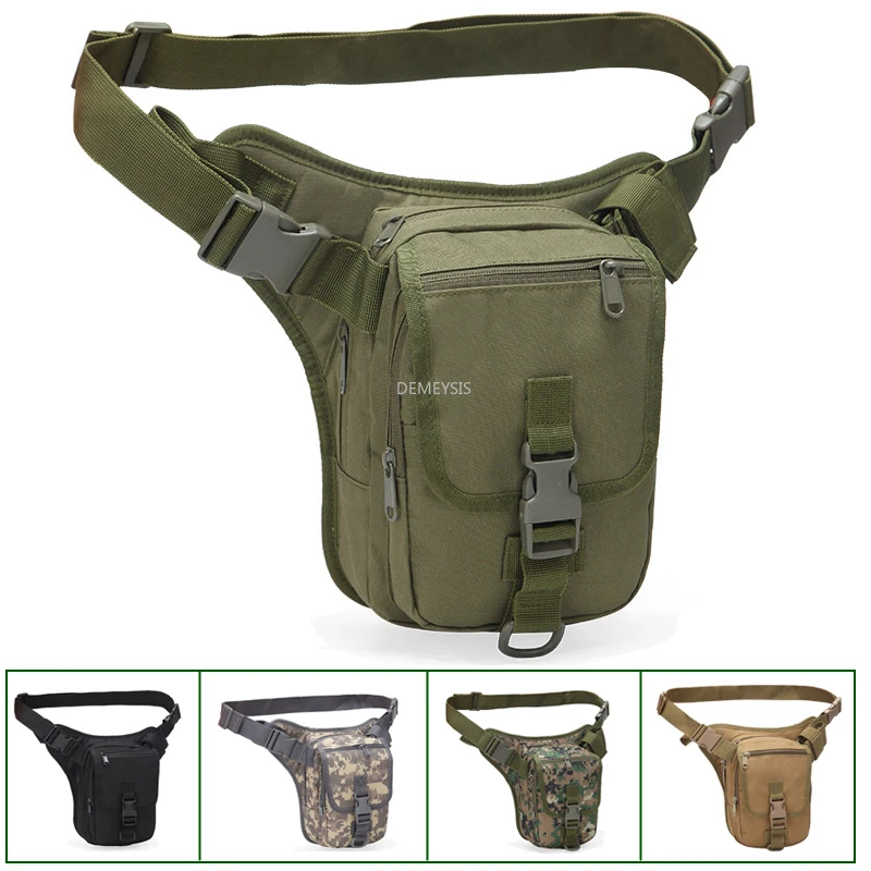 

Outdoor Hunting Waist Packs Durable 800D Oxford Army Tactical Military Combat Drop Leg Bags Hiking Climbing Fishing Thigh Bag