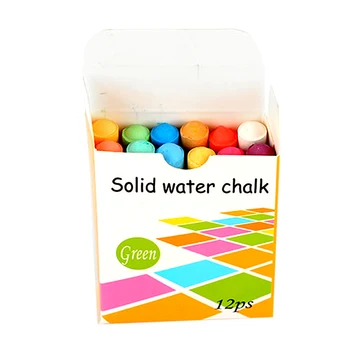 

12pcs/box Stationary For Kids Chalk Sticks Learning Drawing Non Toxic Playground Art School Office Water Solubility Dust Free