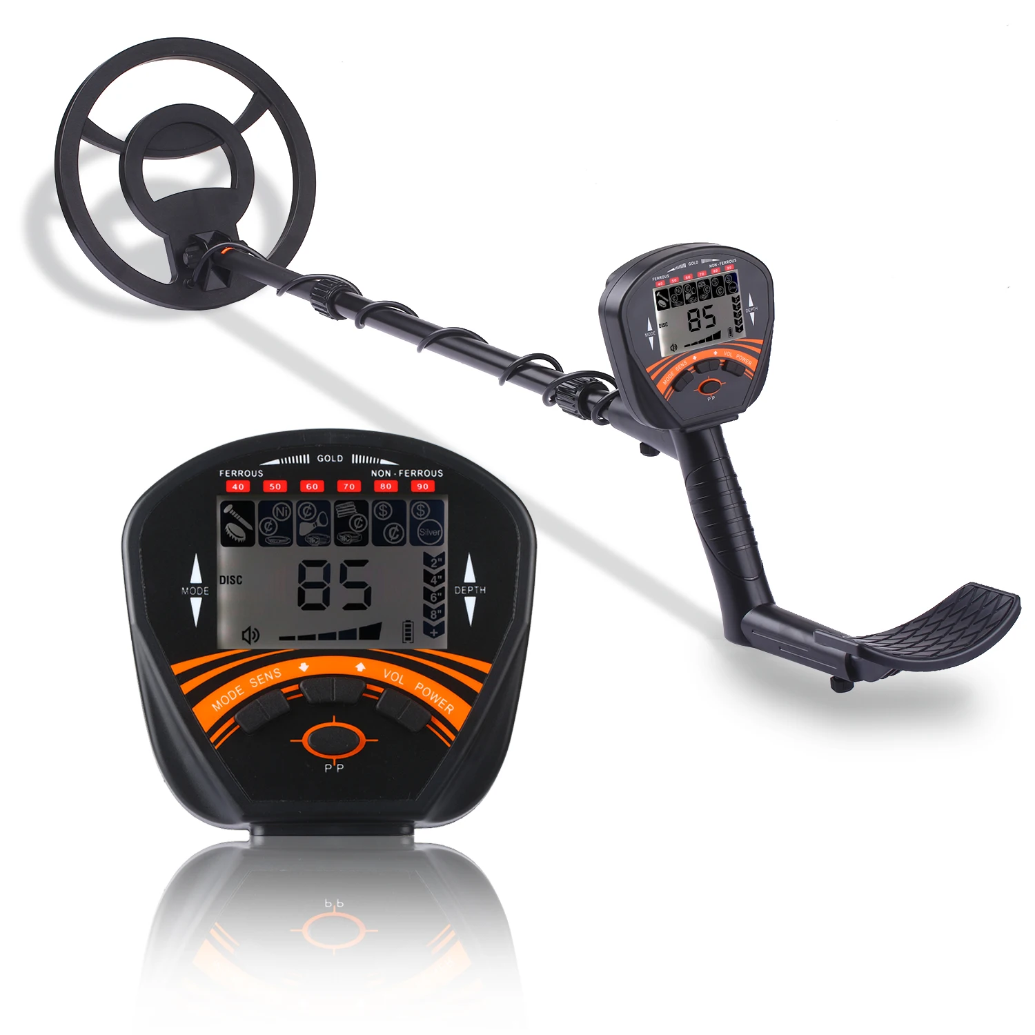 Профессиональный Подземный металлоискатель ЖК искатель ручной