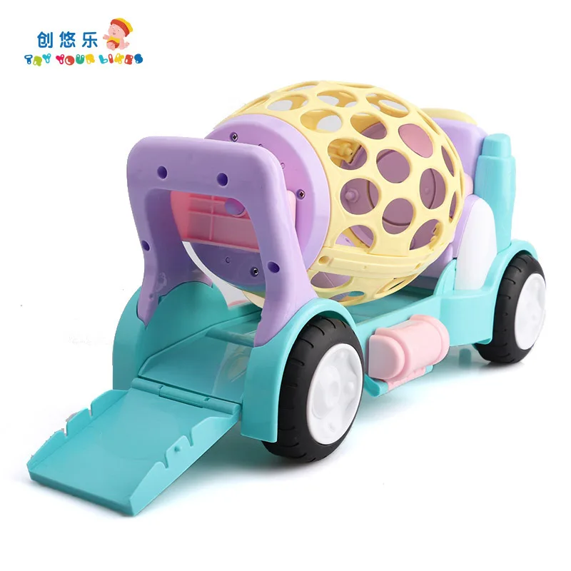 

Children'S Educational Sliding Toy Car Cartoon Rattle Infant Soft Silcone Cart Model