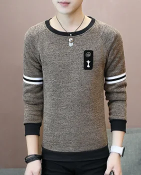 

2020 Autumn Men T Shirt Casual Round Neck Long Sleeve Billie Eilish Korean Trend Handsome Youth Versatile Bottom