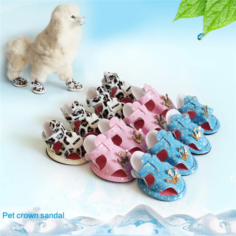 Fashion dog summer shoes breathable mesh shoes dog sandals anti