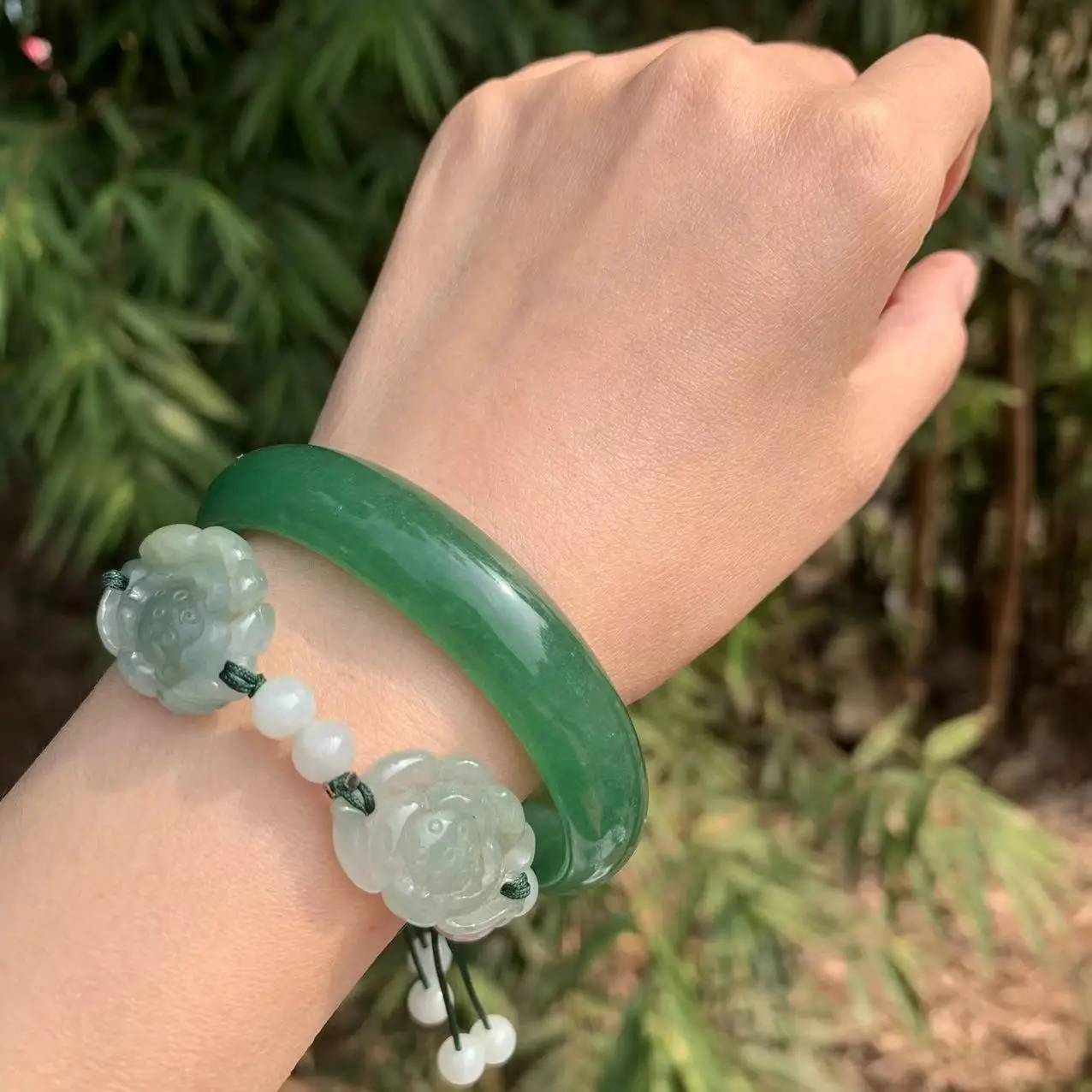 Natural Stone donglin jade Bracelet Genuine Woman Man Gemstone Jewelry Bracelets on hand