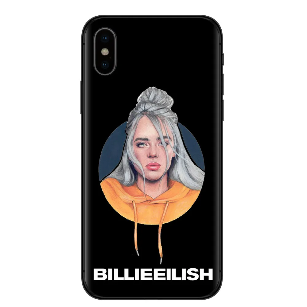 Fashion girl billie eilish cover of ocean eyes art Phone Case For SamSung S10 S9 S8 Plus S6 S7 Edge A50 A70 A30 Soft TPU Cover - Цвет: TPU H35