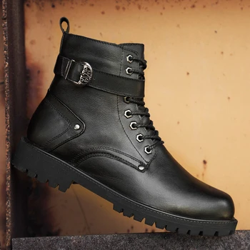 

2020 winter new female Martin boots male Martin boots fashion casual shoes leather plus velvet comfortable warm couple boots