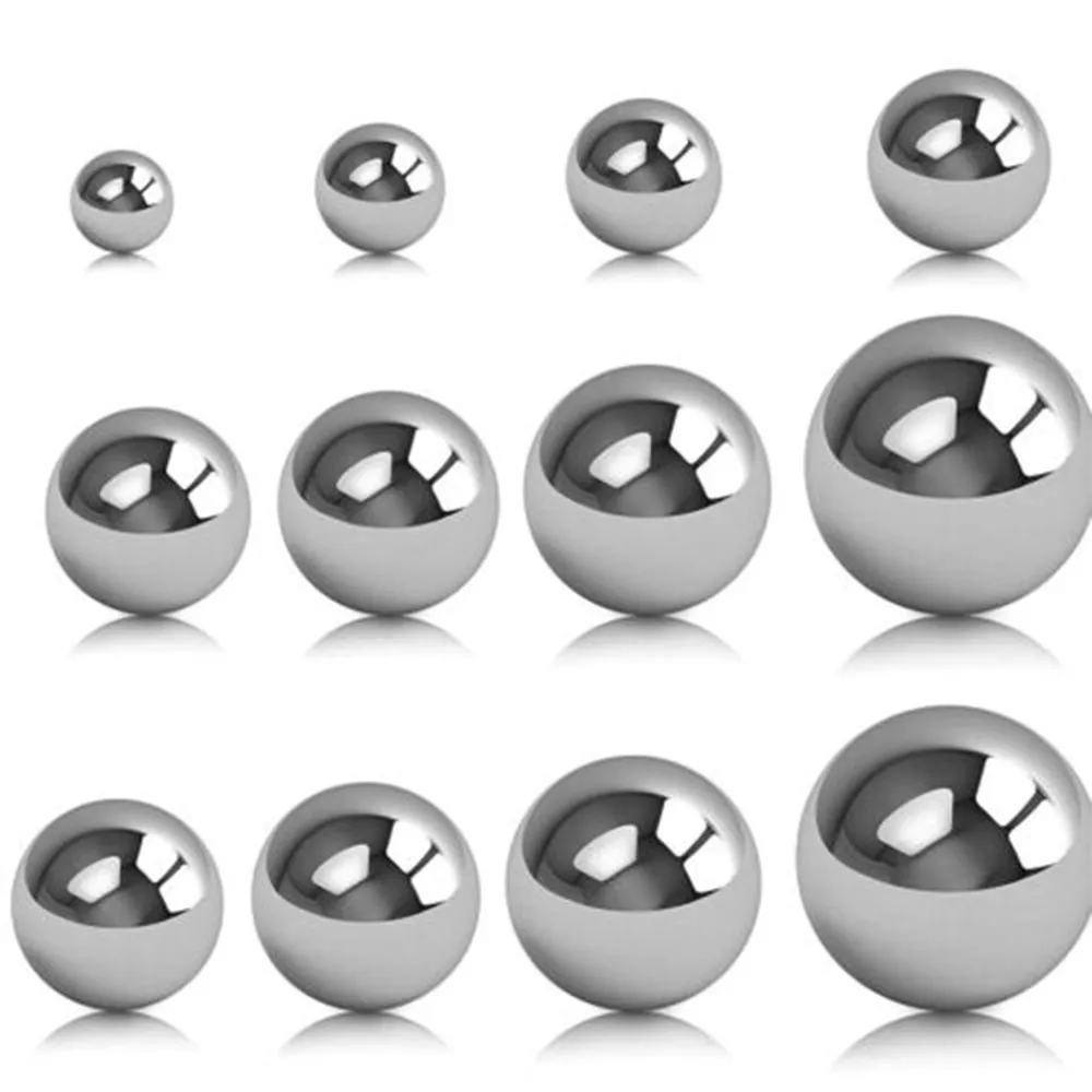 

50/100pcs Solid 304 Stainless Steel Ball Slingshot Ball Dia 4mm 4.5mm 4.763mm 5mm 5.5mm 6mm 6.35mm 7mm