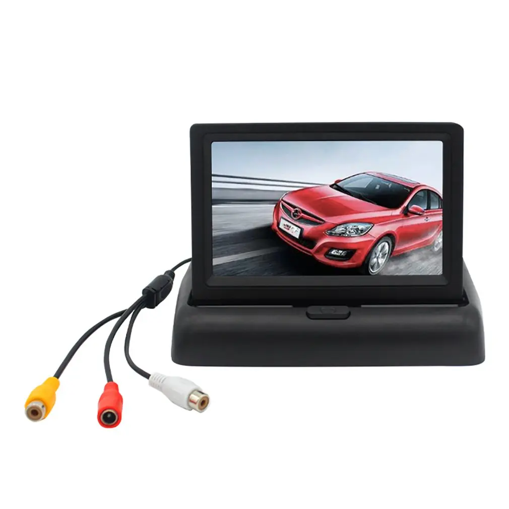 

PZ704 4.3 Inch Hd Folding Display Two-way Av Video Input Reversing Priority Car Display