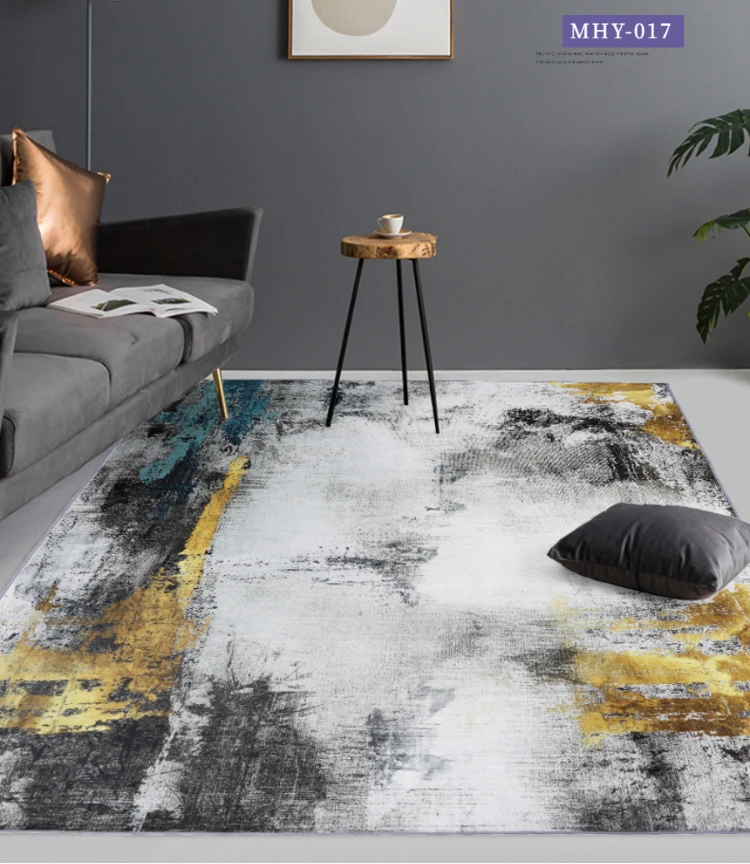 100% Cotton Rugs Mat Anti-Skid Area Rug Dining Room Carpet Home Bedroom Floor 