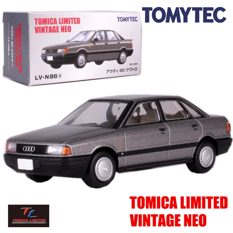 Gray TOMICA LIMITED VINTAGE NEO LV-N86a 1/64 AUDI 80 QUATTRO 