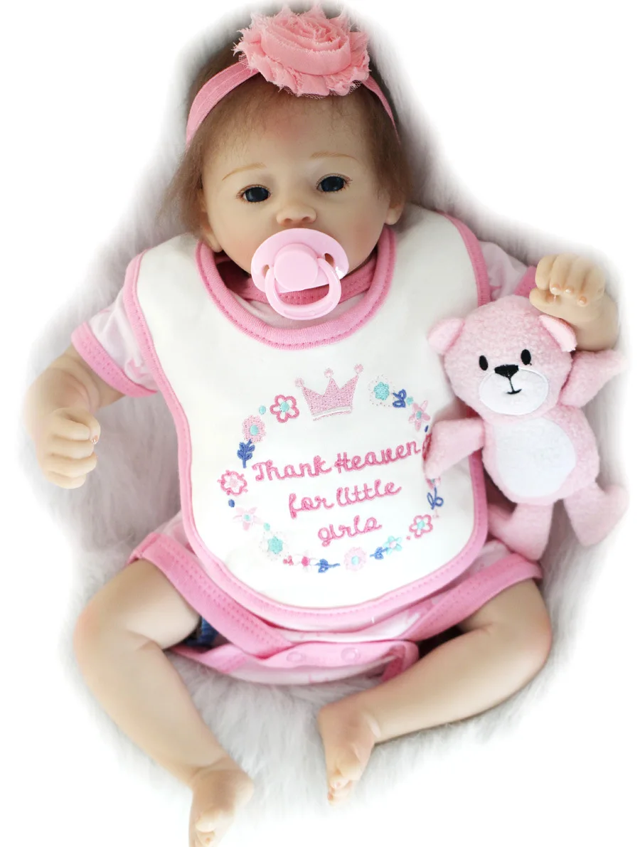 22 дюйма каваи 55 дюймов силиконовые куклы reborn baby reborn реалистичные игрушки для новорожденных, игрушки для младенцев, подарок на день рождения