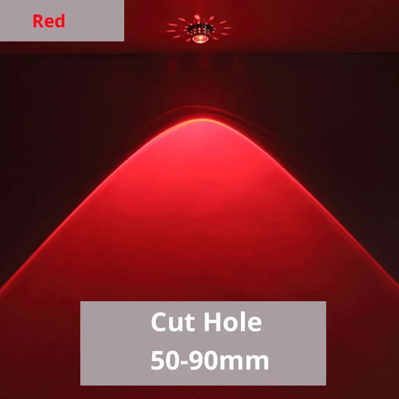 Светодиодный светильник RGB с пультом дистанционного 3W 6 Вт 9 Вт 12 Вт, хрустальный светильник sky, светильник для гостиной, фоновая настенная лампа для моделирования, потолочный светильник, светильник - Испускаемый цвет: Red