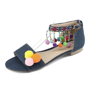 

Big Size Fashionable and sweet sandals summer flat sandals ladies women shoes woman