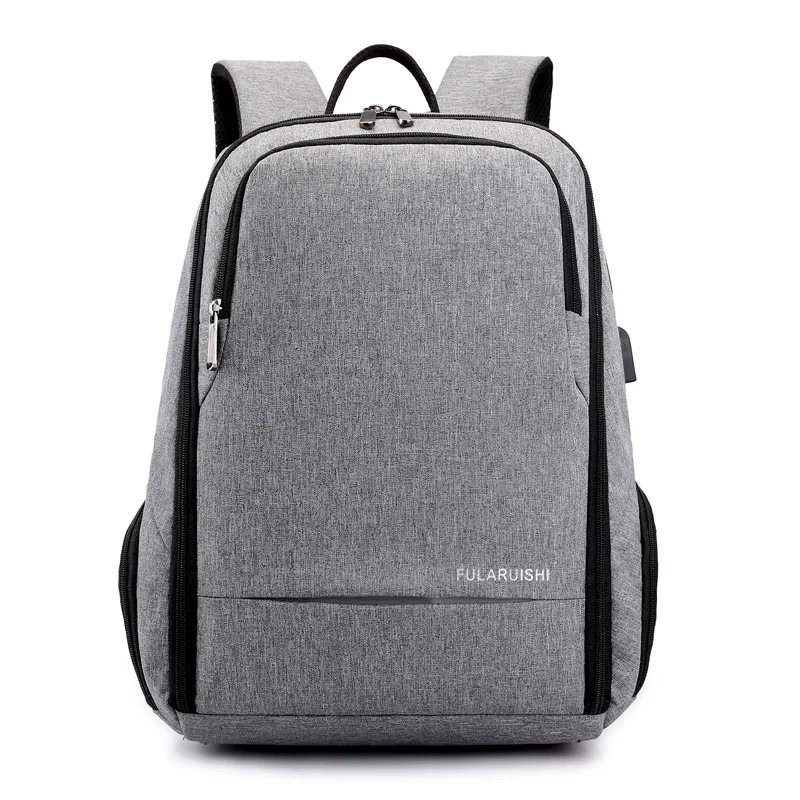 

Cross Border for Casual MEN'S Backpack Waterproof Oxford Cloth Backpack Fashion Wear-Resistant USB Charging Schoolbag