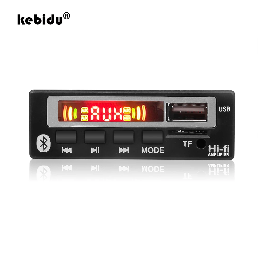 MP3 WMA WAV декодер kebidu с цветным экраном беспроводная плата Bluetooth 5 0 В 12 аудио модуль