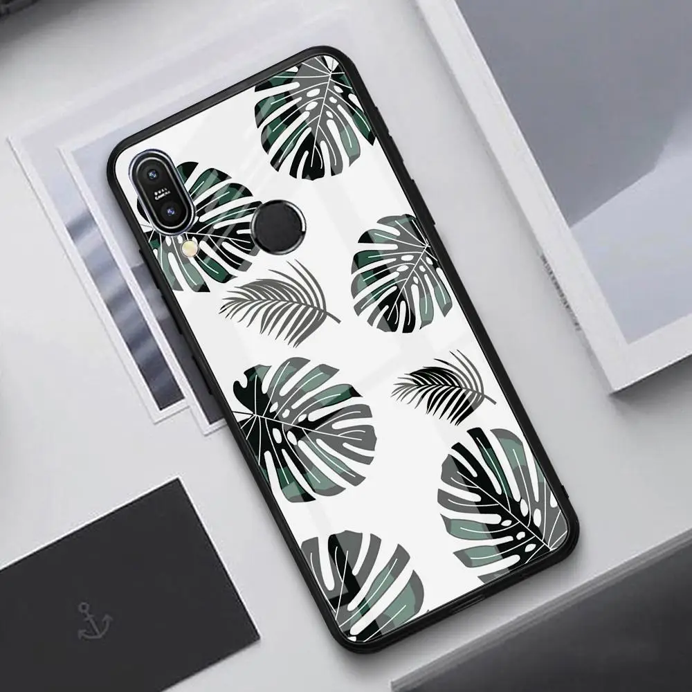 Закаленное стекло чехол для телефона Asus Zenfone Max Pro M1 ZB602KL ZB601KL M2 ZB631KL ZB633KL Фламинго Сова небо узор чехол