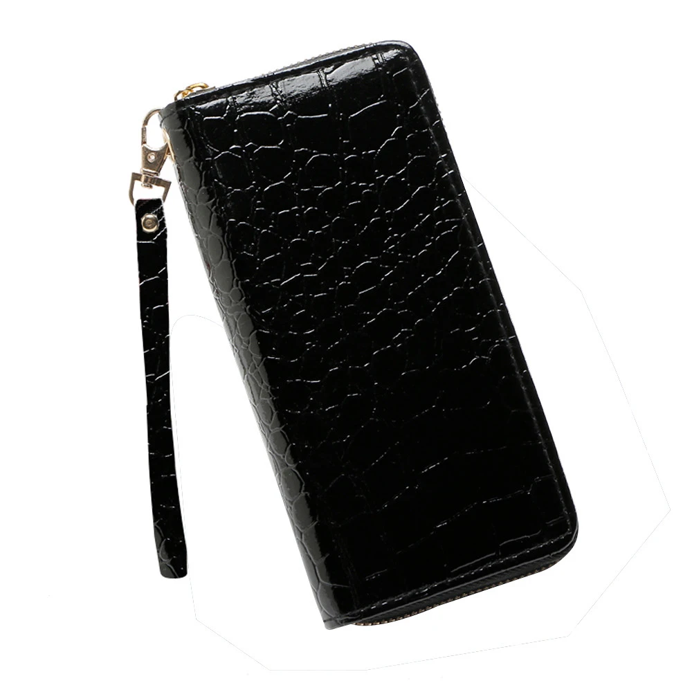 2019 New Design Women PU Leather Wallet High Quality Tone Road Wallet Coin Bag Long Zipper Fashion Hot Sale 818