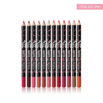 

Blue ZOO 12 Color Fashion Lipstick Pen Set Matte Waterproof Long Lasting Makeup Lip Liner Lipstick Pen