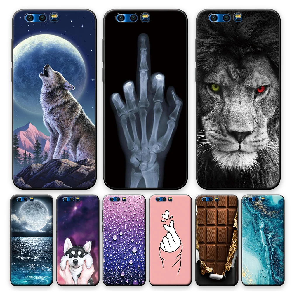 Honor 9 funda para Huawei Honor 9 Lite de silicona funda trasera suave TPU Huawei Honor 9 Caja mate del teléfono en Honor9 Lite parachoques lindo