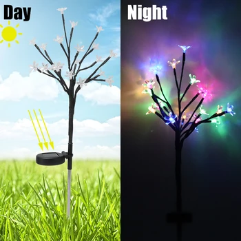 

LED Solar Light for Garden Decoration Tree Flower Solar Lawn Lamp Waterproof Outdoor Landscape Lighting Path Lights Home Decor