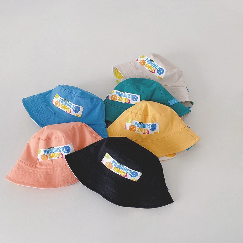 Spring Summer Baby Hats Lovely Cartoon Pattern Bucket Hat For Kids Boys Girls Sun Hat Cotton Children Fisherman Caps glitter notebook fluffy notepad cartoon writing notebook lovely lollipop pattern scrapbook