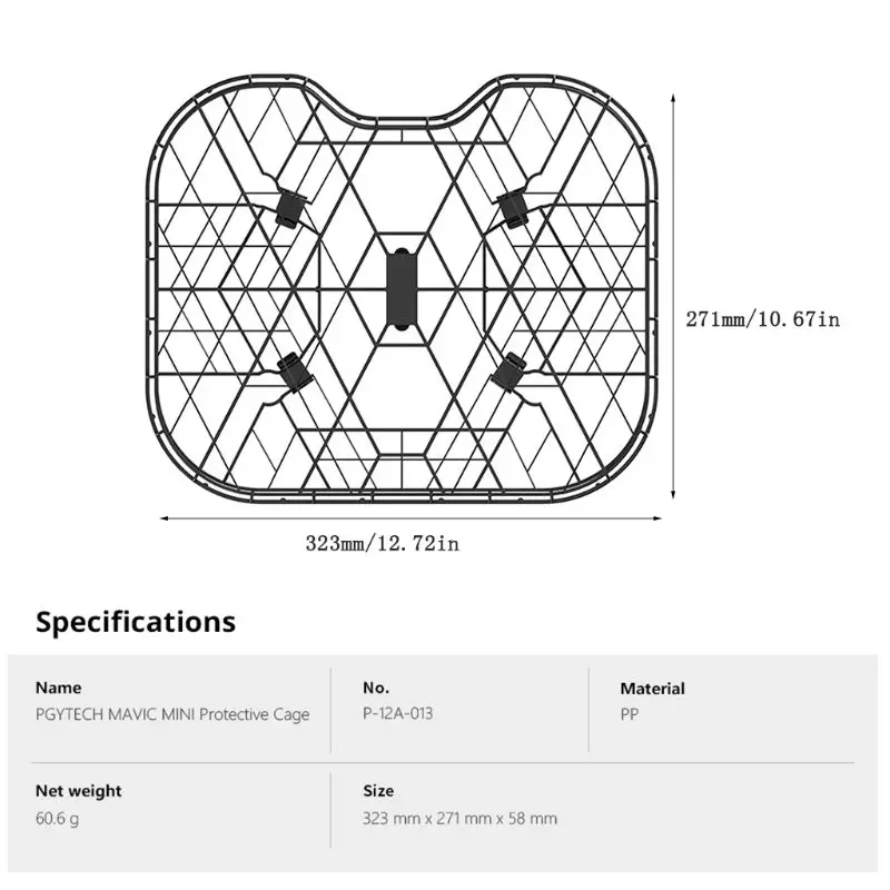 Buy Full Propeller Guard Protective Cage Cover Protector for DJI Mavic Mini Drone