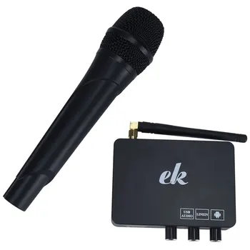 

K2 Wireless Mini Family Home Karaoke Echo System Handheld Singing Machine Box Microphone Karaoke Player with 2 microphones