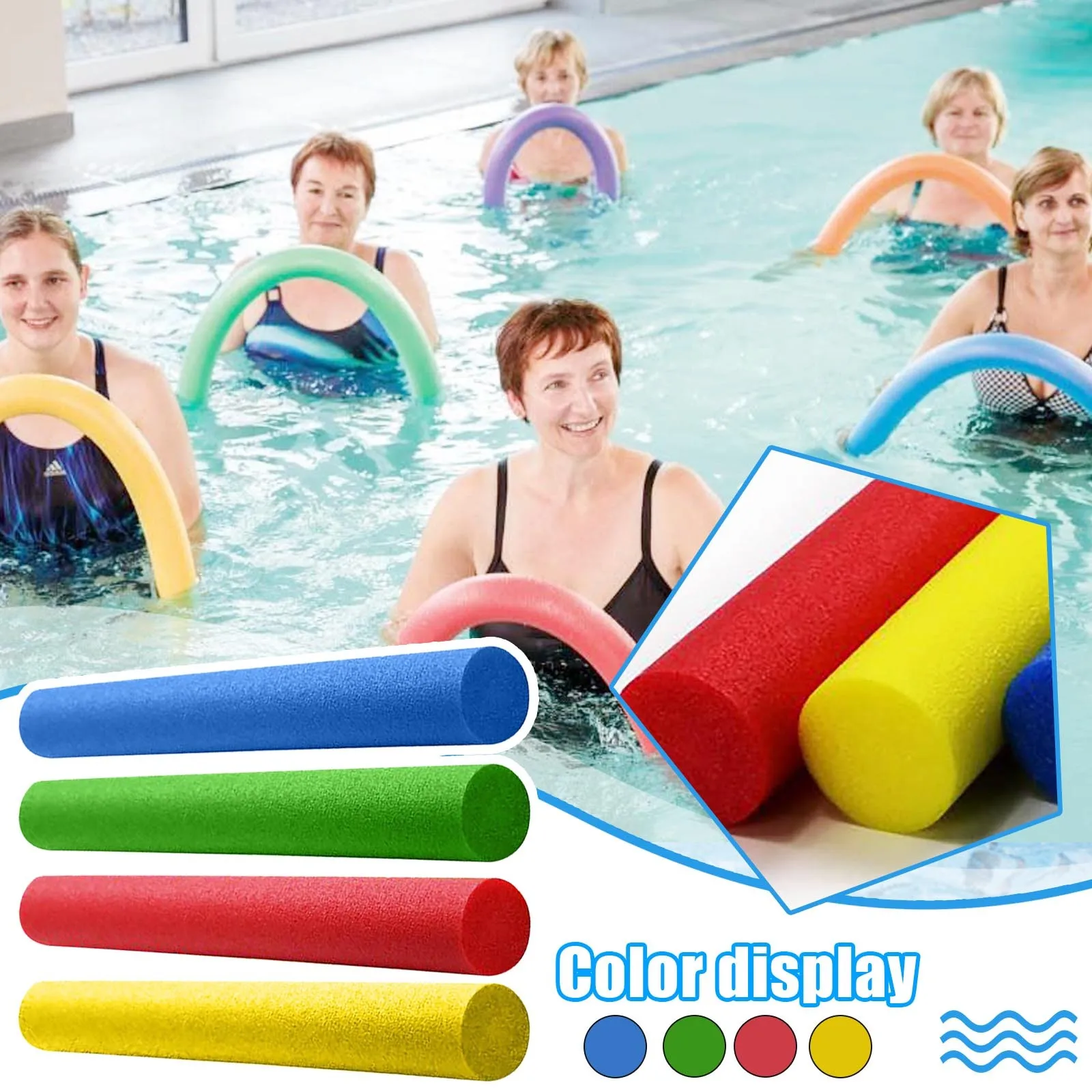 Adult Children Swimming Buoyancy Floating Foam Sticks Swim Pool Noodle Water Float Aid Noodles Accessories | Мать