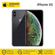 Разблокированный Смартфон Apple iPhone XS A12 5,8 дюймов OLED полный экран 12 МП Двойная камера(используется 95% Новинка