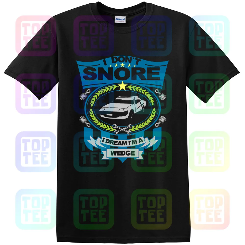 Herren футболка с изображением автомобиля-I don't snore I dream I'm a WEDGE Triumph TR7 Classic Retro