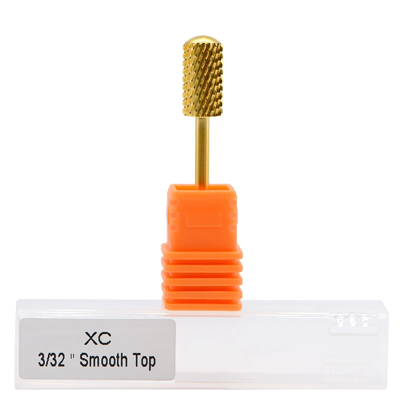 MAOHANG 10PCS/LOT 3/32" Gold Carbide Nail Drill Bit Milling Cutter For Electric Manicure Pedicure Machine Device Tool Remove Gel 2