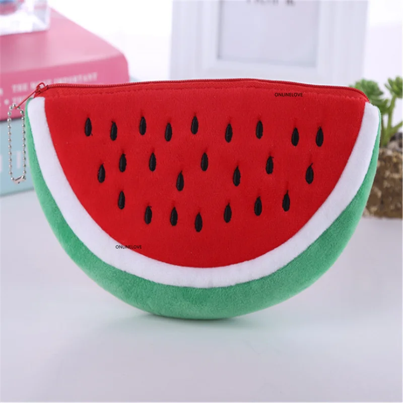 Kid's Watermelon Plush Coin BAG Pouch Wallet