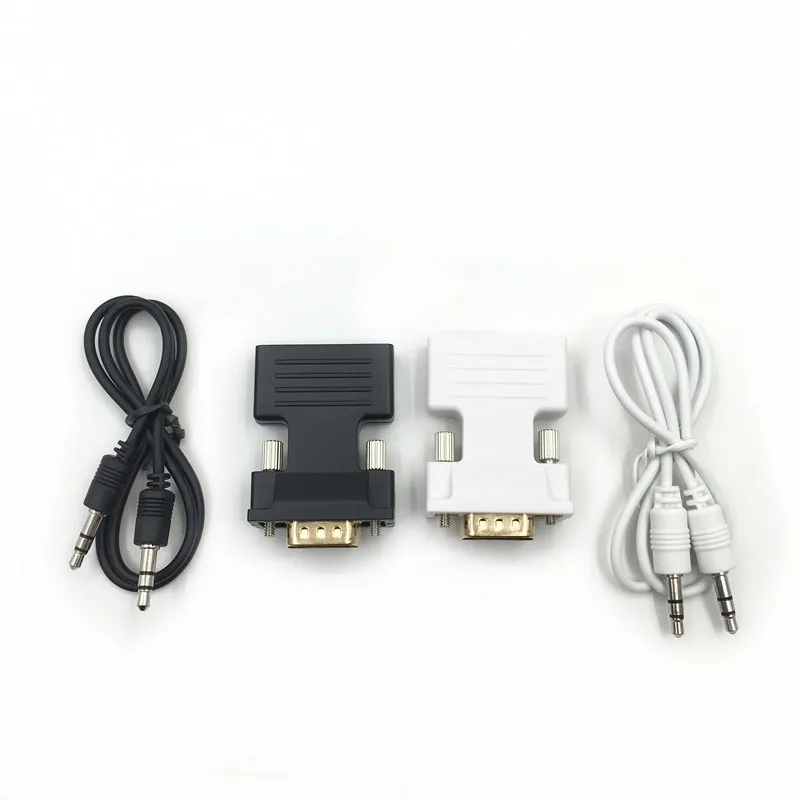 1080P HDMI к VGA адаптер папа женскому цифровой аналоговые аудио и видео конвертер