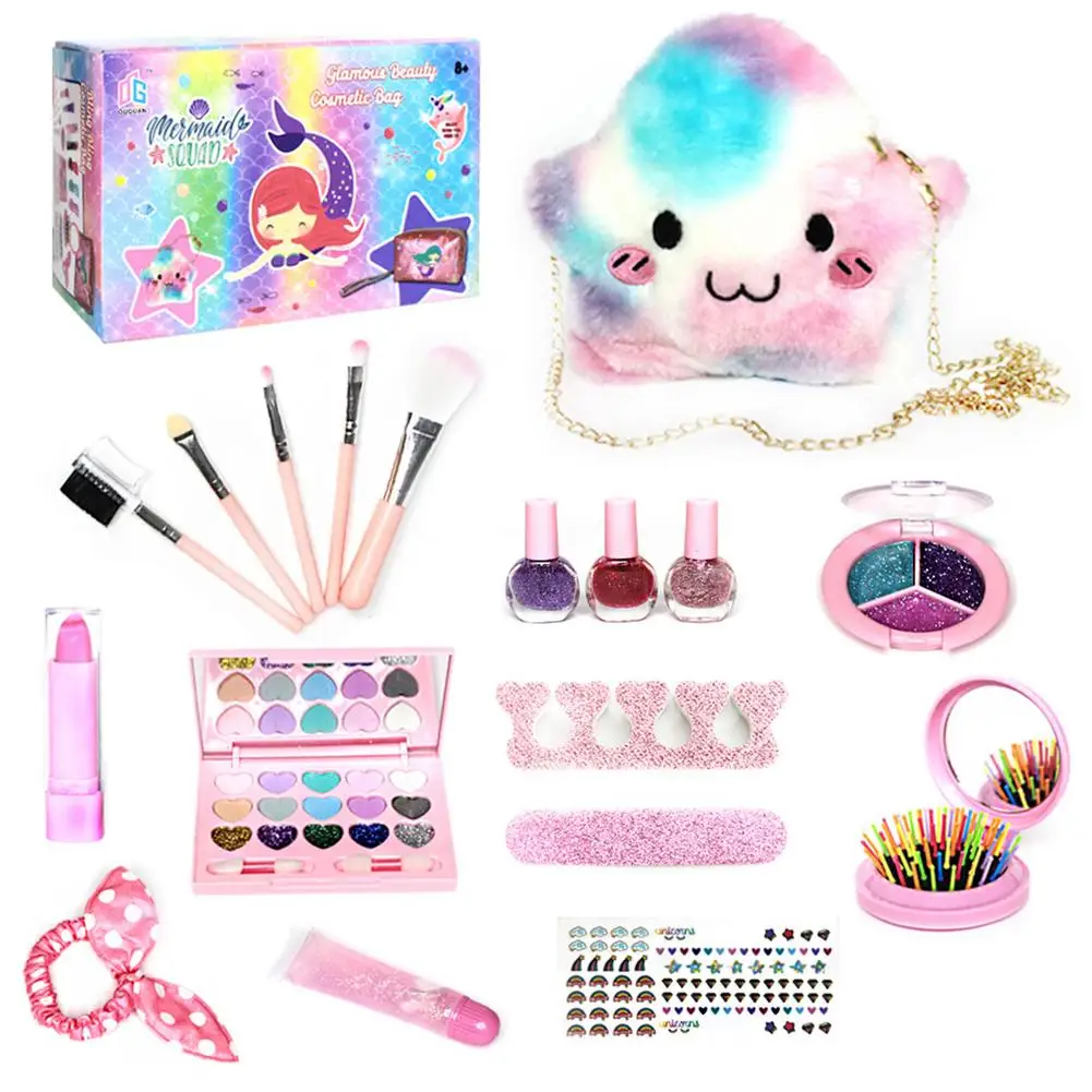 

Kids Makeup Set Princess Kids Cosmetics Make Up Set Safe Washable Kids Makeup Set Box Princess Beauty Pretend Play Toys For Girl