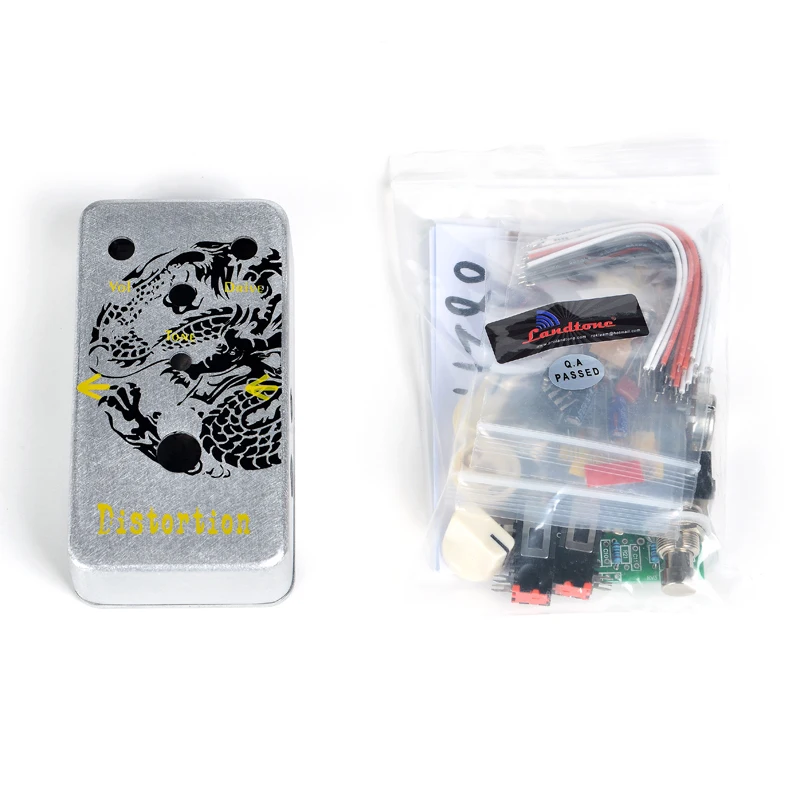 

DIY гитара LANDTONE Педаль Эффекта Искажения, все наборы True Bypass с 1590B, бесплатная доставка