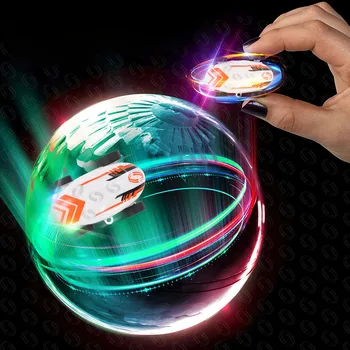 

Glowing Kids Stress Relief Stunt Pocket Racer Electronics Sparkling Flip Hanging Toy Car High Speed With LED Light Mini