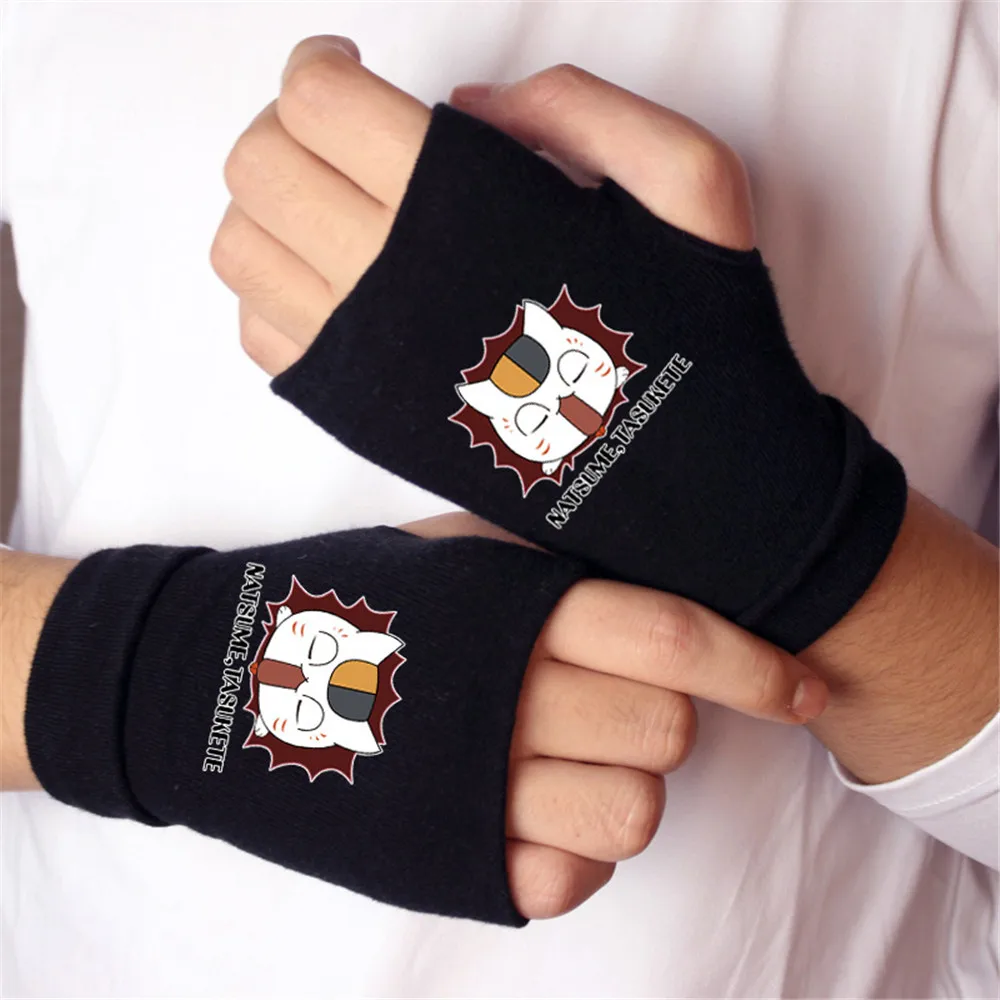 Аниме атака на Титанов Madara cat Finger Хлопковые вязаные наручные перчатки варежки для влюбленных аниме аксессуары косплей перчатки без пальцев - Цвет: Зеленый