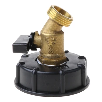 

3/4 Male IBC Tote Faucet Nozzle Water Tank Valve Adapter Brass Quick Hose Fitting Coarse Thread Connector Universal Parts