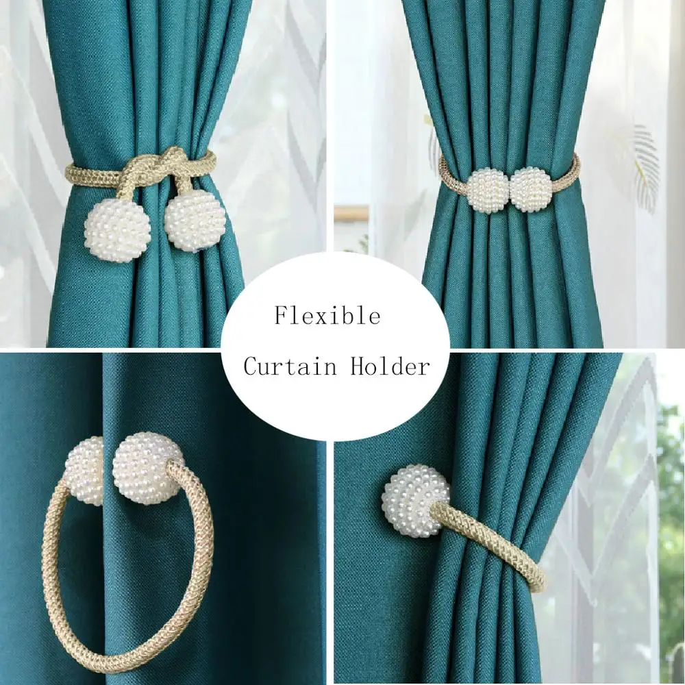 Жемчужный зажим для штор магнитная пряжка держатель спальни гостиной домашний