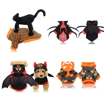 

Dog Halloween Clothes Small Dogs Bat Pumpkin Costume for Pug Chihuahua Pet Cat Clothing Jacket Coat Pets Costume
