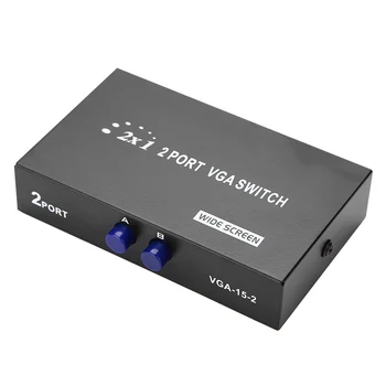 

2 in 1 out VGA Switcher Splitter Data Synchronization VGA Monitor Switch VGA Splitter VGA Switch Box