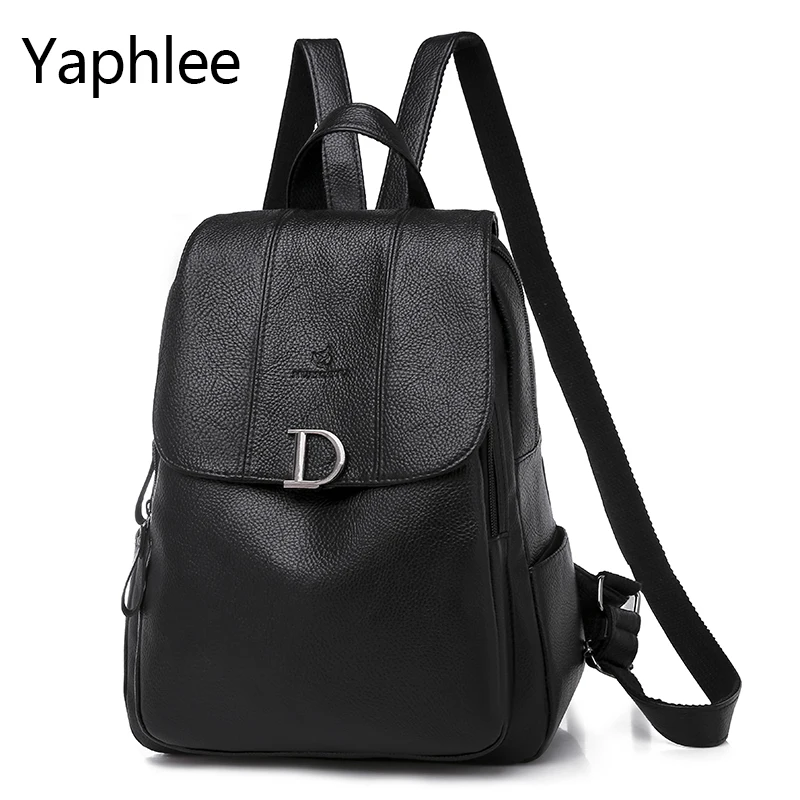 Yaphlee новые сумки для женщин Ретро мода молния Дамский рюкзак из искусственной кожи высокого качества школьная сумка для Молодежные сумки