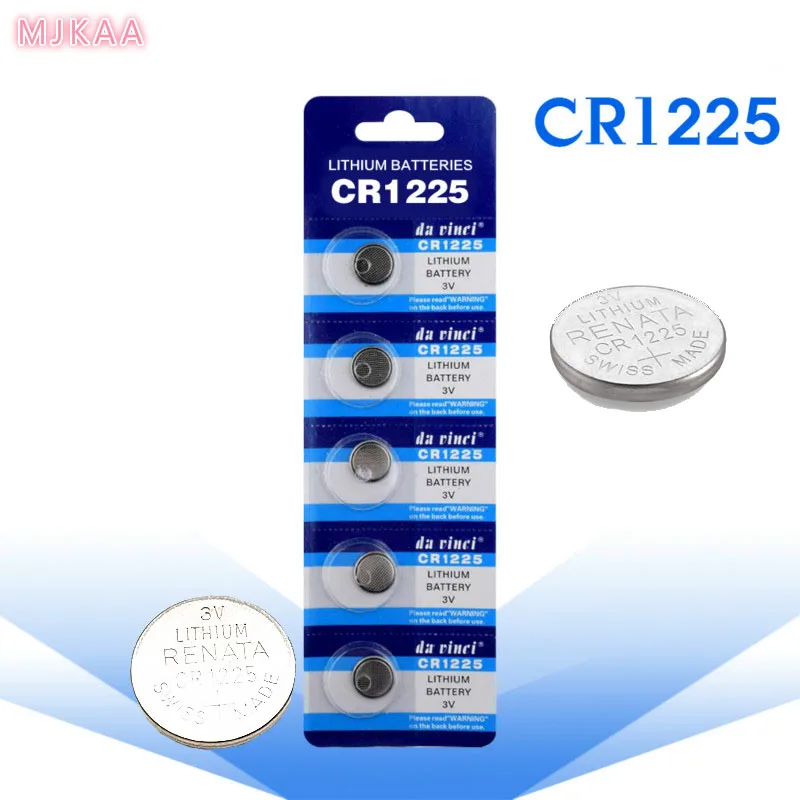 5 шт./MJKAA 3 в литиевые батареи CR1225 LM1225 BR1225 ECR1225 KCR1225 часы кнопка батареи калькуляторы модные часы игрушки