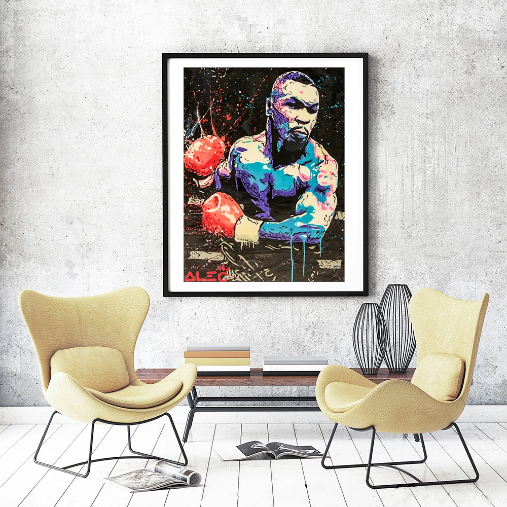 Алек монополильно бокс Tyson изображение на холсте Печать модульные картины для гостиной Плакат на стене домашний декор