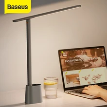 Baseus LED Lampe de Bureau Oeil Protéger Étude Dimmable Lumière De Bureau Lampe De Table Pliable Intelligent Adaptatif Luminosité Lampe De Chevet Pour Lire